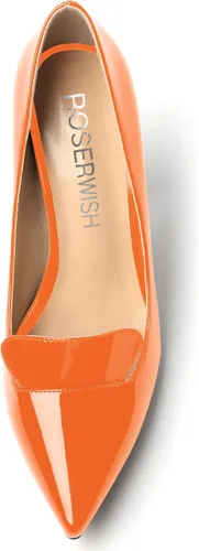 Vista 3 de ROSERWISH Zapatos de vestir de tacón alto para mujer, con puntera puntiaguda, de 4 pulgadas