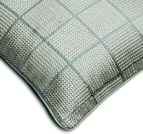 Vista 62 de The HomeCentric Funda de almohada con cremallera, funda de cojín azul de 12 x 12 pulgadas, funda de cojín de algodón bordado para sofá, diseño