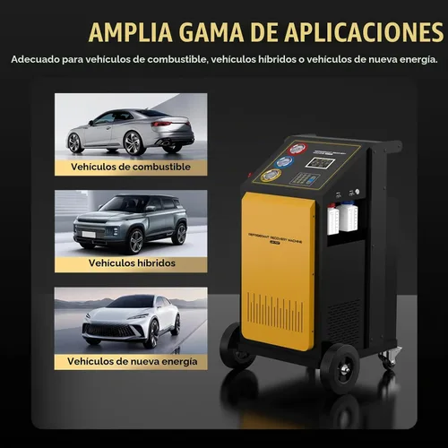 Vista 6 de LM707 Máquina automática de recarga de recuperación de CA, tanque interno de 26.5 lbs y escala de alta precisión incorporada (± 0.35 oz)