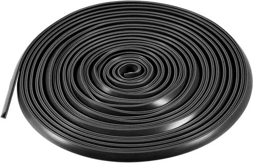 Vista 6 de uxcell Extrusión del sello en U del borde del molde, hoja protectora de borde de canal en U negra de silicona se adapta a borde de 0.004-0.059 in
