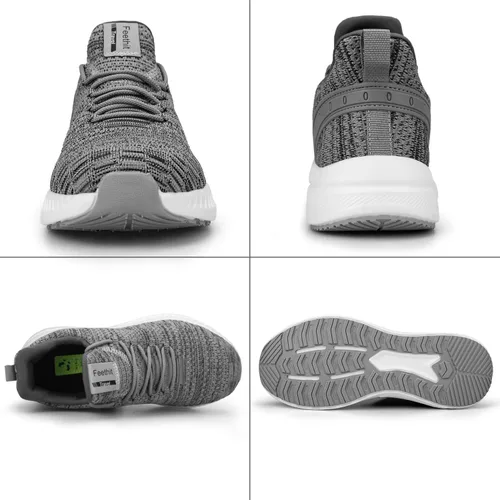Vista 4 de Feethit - Tenis de correr modernos para hombre antideslizantes, ligeros, transpirables y de malla