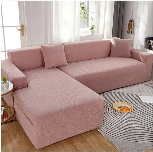 Vista 11 de Daesar Funda de sofá elástica, funda impermeable para sofá de color sólido con patrón de tejido de color sólido y verde (poliéster de 1 plaza)