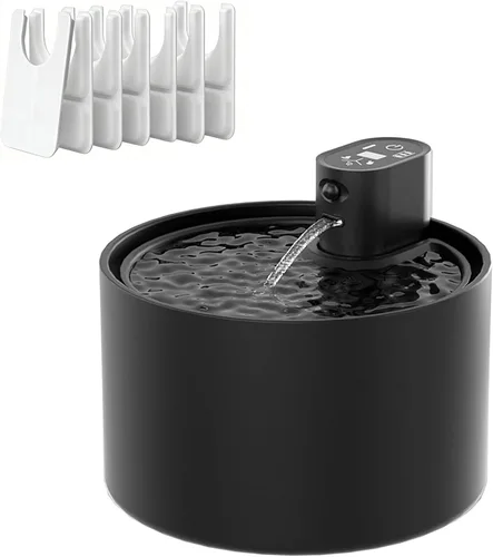 Vista 6 de 18PCS Cordless Ceramic Cat Water Fountain Replacement Filter Intelligent Sensor Cordless Pet Drinking Dispenser Dog Water Bowl Dispenser - for Pets