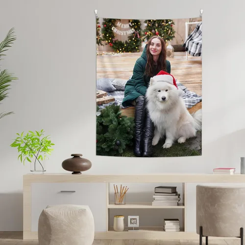 Vista 6 de CHENGYANG Pancartas y letreros personalizados para cargar imágenes de tapiz personalizado, tapiz personalizable para dormitorio, vertical de 27.6 x
