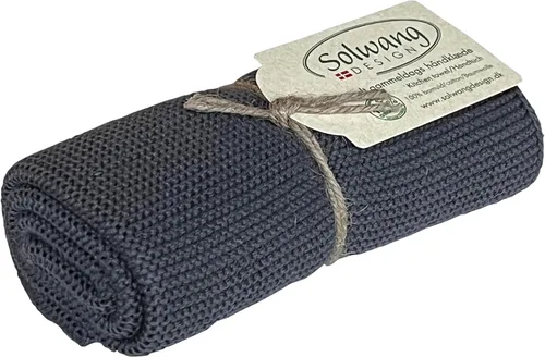 Vista 25 de Solwang 100% algodón orgánico certificado fabricado en la India Toalla de cocina/mano de diseño danés (verde ártico orgánico)