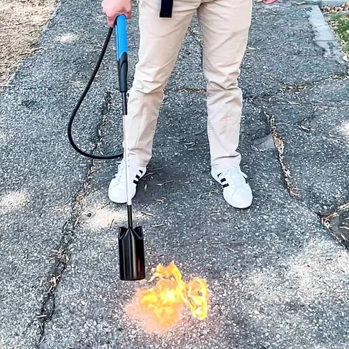 Vista 3 de Flame King Kit de soplete de propano resistente de 500,000 BTU con manguera de 10 pies, 39 pulgadas de largo para quemar malezas, derretir hielo
