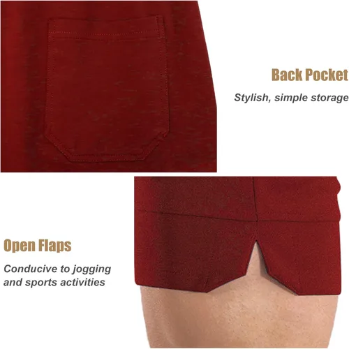 Vista 5 de BUXKR Pantalones cortos de entrenamiento para hombre, 5 pulgadas, de secado rápido, pantalones cortos de gimnasio para hombre, pantalones cortos