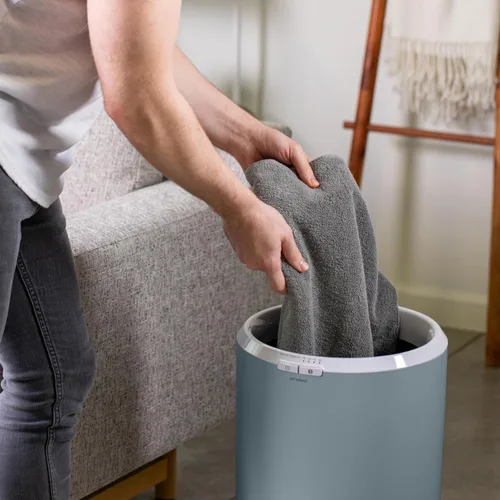 Vista 6 de Zadro - Calentador grande de toallas con temporizador, calentador de toallas eléctrico para baño, con apagado automático, calentador de toallas