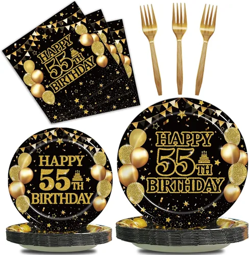 Vista 13 de Kepeel Juego de vajilla de 96 piezas para fiesta de 16º cumpleaños, decoraciones y suministros azul y plateado Feliz 16º Cumpleaños para niños