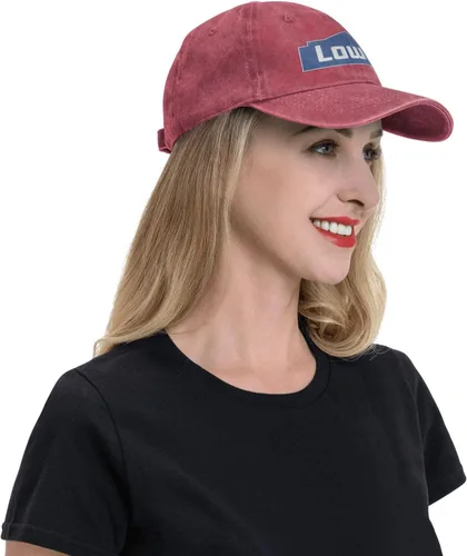 Vista 8 de ATOMDEAM Unisex Lowe'S-Logo-Blue_ Sombrero de vaquero camionero papá regalo hebilla ajustable cierre sombrero de sol