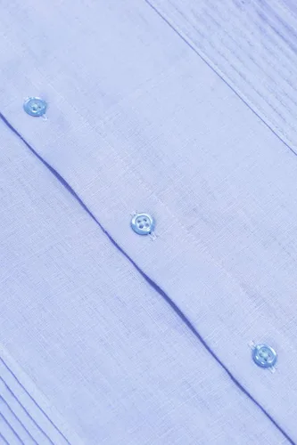 Vista 4 de Manchester Guayabera - Camisa de manga larga para hombre, ajuste regular