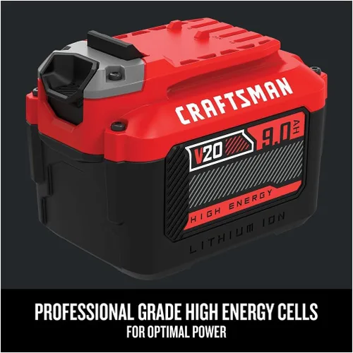 Vista 5 de Bateria de iones de litio CRAFTSMAN V20 para herramientas eléctricas, 9 Ah, indicador de carga LED (CMCB209)