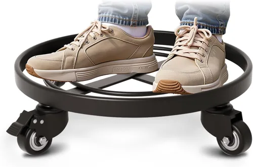 Vista 7 de Carrito para plantas de metal de 14”.