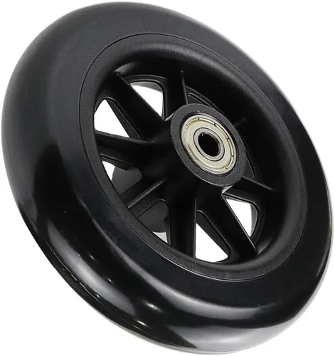Vista 3 de Wealrit Black Solid Walker Wheels Reemplazo - Ruedas de 5 pulgadas (paquete de 4)