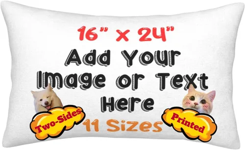 Vista 8 de Funda de almohada personalizada con fotos o texto personalizado de dos lados, funda de cojín personalizada de personajes de anime, funda de almohada