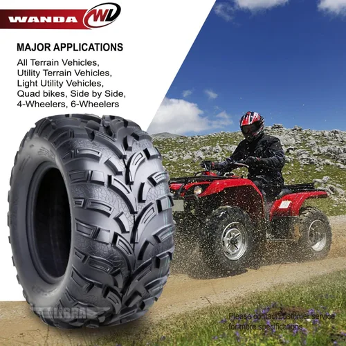 Vista 5 de LIBRA Juego de 4 neumáticos ATV 26x9-14 y 26x11-14 aptos para 14-15 Cam Am Commander E LSV