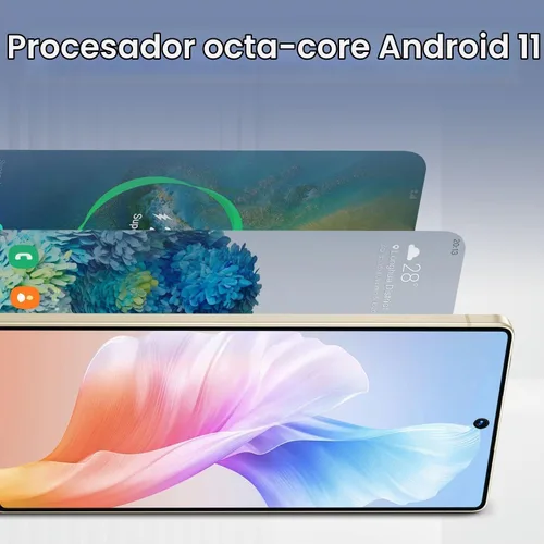 Vista 7 de Teléfono desbloqueado con 3G+128G, teléfono Android 4G LTE Dual Sim, pantalla HD de 6.71 pulgadas, batería 3200mAh, 2MP+8MP, teléfono inteligente