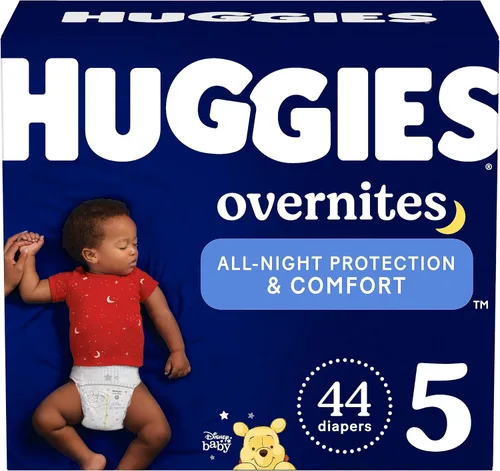 Vista 29 de Huggies Pañales Overnites: pañales para bebé, talla 6 (35+ libras), 72 unidades, el embalaje puede variar