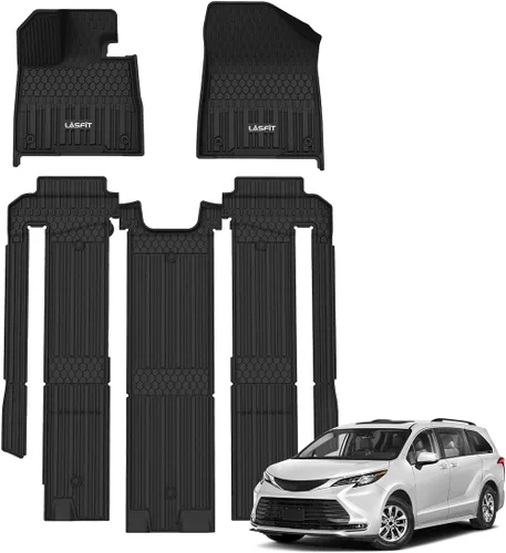Vista 73 de LASFIT Alfombrillas de piso para Toyota Tacoma 2008-2011 Cabina de Acceso Transmisión Automática, Forro de Piso de Ajuste Personalizado para Todo