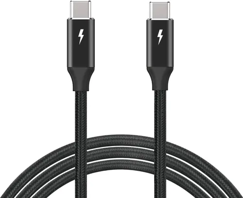 Vista 5 de TREBLEET Cable USB4 de 15 pies compatible con Thunderbolt 3, cable USB4 de tamaño súper largo de 100 W 20 Gbps, compatible con hub Thunderbolt 3