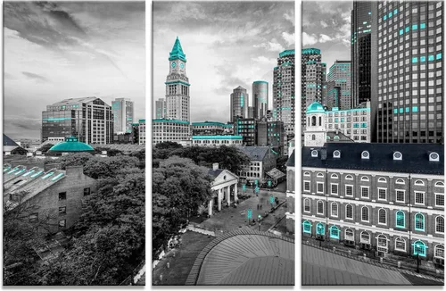 Vista 32 de Arte de pared con puente de Memphis Hernando de Soto, decoración de pared en blanco y negro, paisaje urbano de Tennessee, lienzo, impresión