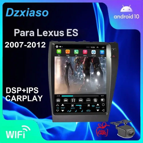 Vista 3 de Dzxiaso - Actualización de radio LEX ES350 2007-2012, reemplazo estéreo Android, pantalla táctil IPS, CPU de cuatro núcleos, reproducción