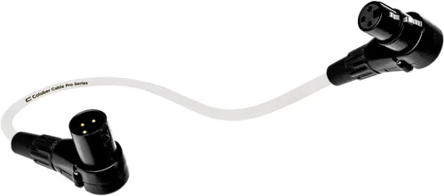 Vista 6 de Cable XLR equilibrado de ángulo recto macho a hembra en ángulo recto – 1.5 pies rosa – conector de micrófono Pro de 3 pines de 90 grados para Rosado
