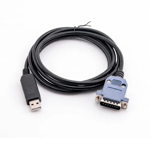 Vista 7 de Cable adaptador serie FT232RL USB a DB15 de 6 pies para servounidades YOKOGAWA