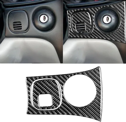 Vista 23 de NVCNX Real Premium - Cubierta de fibra de carbono para puerta de automóvil, pilar A, salida de aire, cubierta interior compatible con Chevrolet