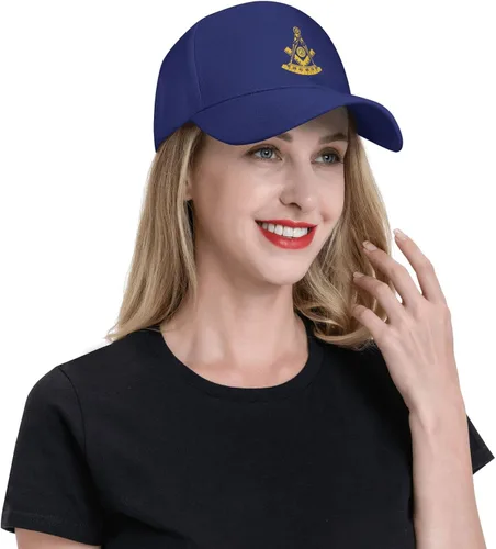 Vista 7 de Qauirfe Freemason Past Master - Gorra de béisbol unisex para papá y camión, color azul, Azul