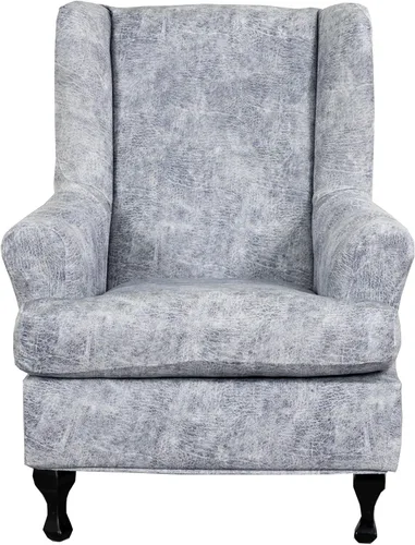 Vista 42 de CRFATOP 2 fundas elásticas para silla con respaldo de alas de mariposa, fundas de tela de elastano con respaldo de ala, fundas para sillón con parte