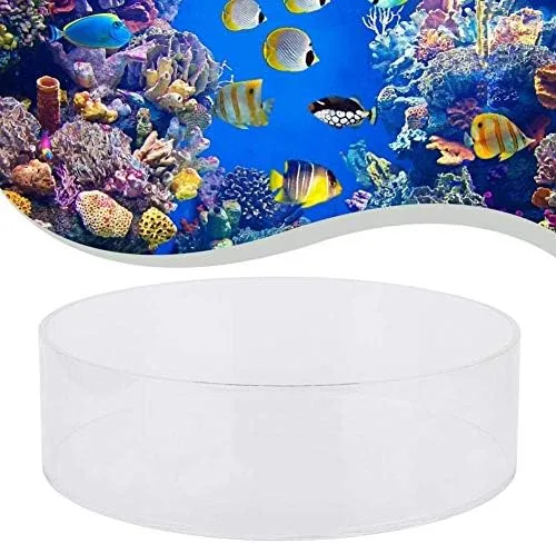 Vista 3 de Zerodis Observe lentes, lupa acrílica de visualización de agua para acuario, fotografía de peces de acuario, lupa cilíndrica para acuario marino