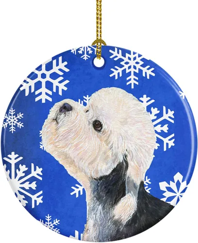 Vista 356 de Caroline's Treasures Cavalier Spaniel - Adorno de cerámica para colgar en el árbol de Navidad, para el hogar, Navidad, fiestas, regalo, 3 pulgadas