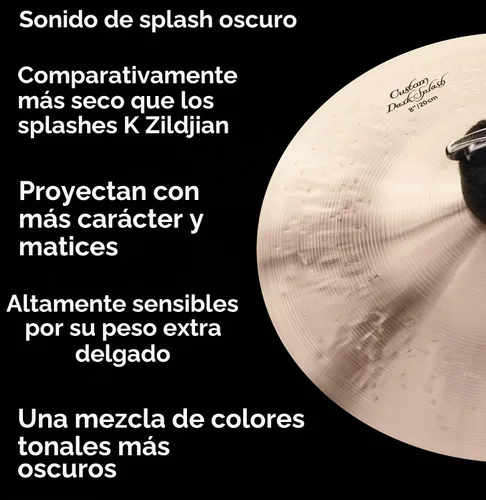 Vista 4 de Zildjian K0930 8" K Platillo de chapoteo oscuro personalizado