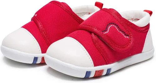 Vista 3 de HLMBB Zapatos de caminar para bebés, niñas y niños pequeños de 9, 12, 18, 24 meses, para niños y niñas, con suela de goma dura de malla transpirable