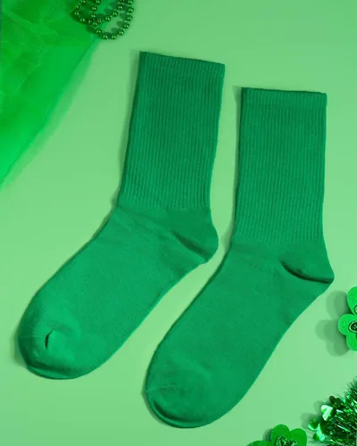 Vista 7 de Ronglry Calcetines de neón holgados de los años 80 y 90, calcetines de neón para mujer, calentadores de piernas extra largos, suaves, hasta