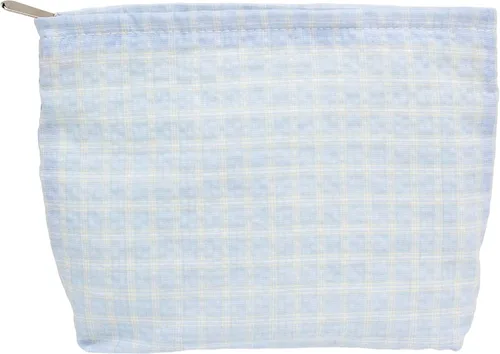 Vista 10 de Pazimiik Bolsa de maquillaje floral, grande, de algodón, con cremallera para bolsa de viaje, organizador de maquillaje de lona para mujeres