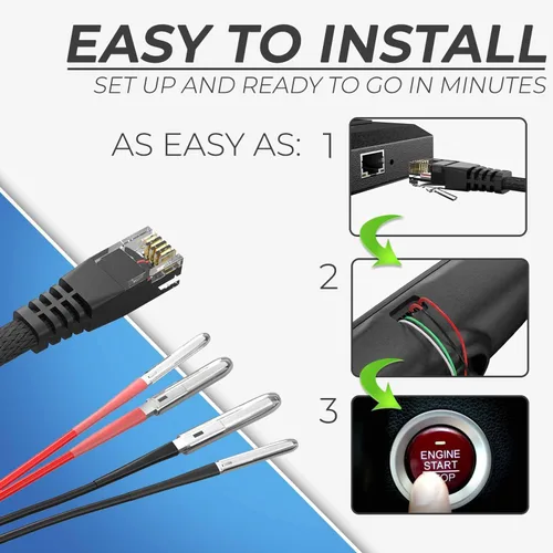 Vista 3 de Kit de cable de detección de radar para Escort, Uniden R1 R3 R7, Beltronics Valentine One Cable de alimentación para detector de radar Cable