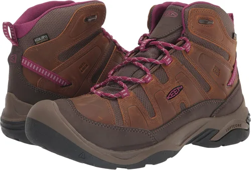 Vista 7 de KEEN Botas de senderismo impermeables Circadia de altura media para mujer Acero GrisAzul Nube