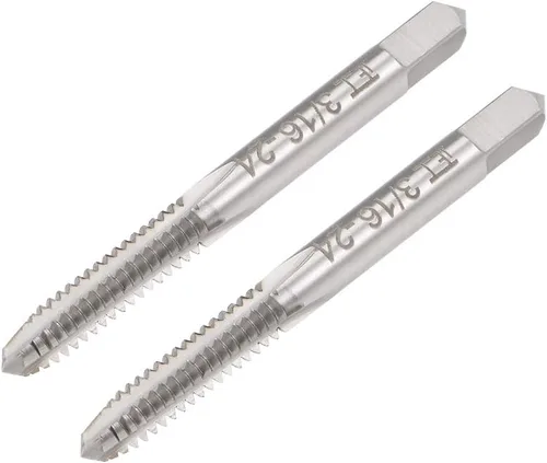 Vista 8 de uxcell Macho de la máquina 1/4-20 BSW Rosca H2 de alta velocidad del tornillo de acero roscas roscado herramienta de roscado 2pcs