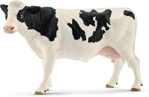 Vista 10 de Schleich Farm World - Figura de vaca Braunvieh - Juguete de animal de granja altamente detallado y duradero, juego divertido y educativo para niños