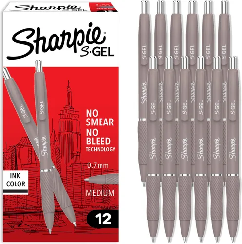 Vista 9 de Sharpie Bolígrafos de gel S-Gel, punta media, barril de rubor intenso Blush Bold