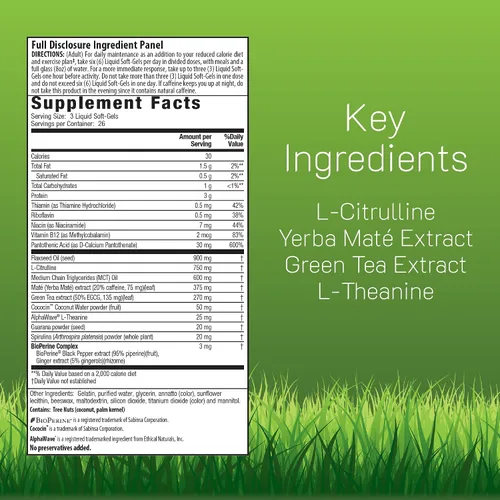 Vista 2 de Irwin Naturals Sistema de dieta de grasa corporal-Six Red, 72 cápsulas blandas Fórmula de apoyo al metabolismo con aceite MCT, té verde