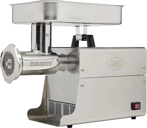 Vista 14 de Molinillo de carne eléctrico Big Bite de acero inoxidable, marca LEM Products