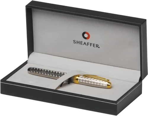 Vista 2 de Sheaffer Prelude Signature - Placa de plata con patrón grabado de piel de serpiente con placa de oro de 22 quilates (9170-1)