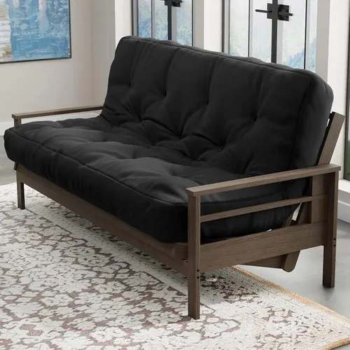 Vista 10 de Loosh Home Colchón de espuma para sofá cama futón de 6 pulgadas tamaño Twin - Fabricado en EE. UU., Beige, sin marco
