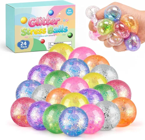Vista 10 de 32 Pack Mochi Squishy Toys, Kawaii Squishies Party Favors for Kids