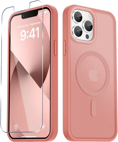 Vista 841 de Funda para Google Pixel 10 Pro XL, cubierta magnética mate, color negro Fit for MagSafe, Screen Protector included, Shockproof Military Grade