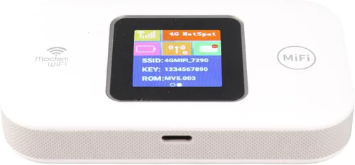 Vista 2 de Drfeify 4G LTE WiFi portátil Hotspot con ranura para tarjeta SIM 150Mbps ayuda 10 usuarios para viajeros