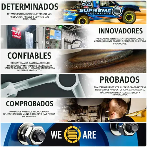Vista 2 de Supreme Suspensions - Kit de elevación completo para Toyota IFS Pickup 1986-1995 [Eje de 7"] Espaciadores de rótula de elevación delantera de 3" +